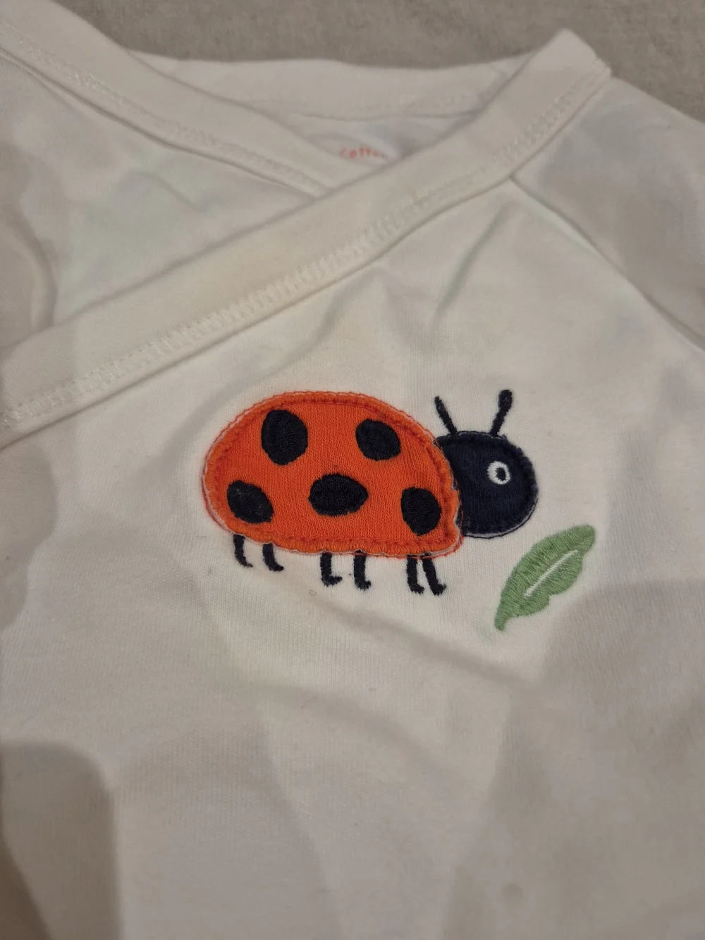 Frugi Ladybug Print Baby Pajama Set